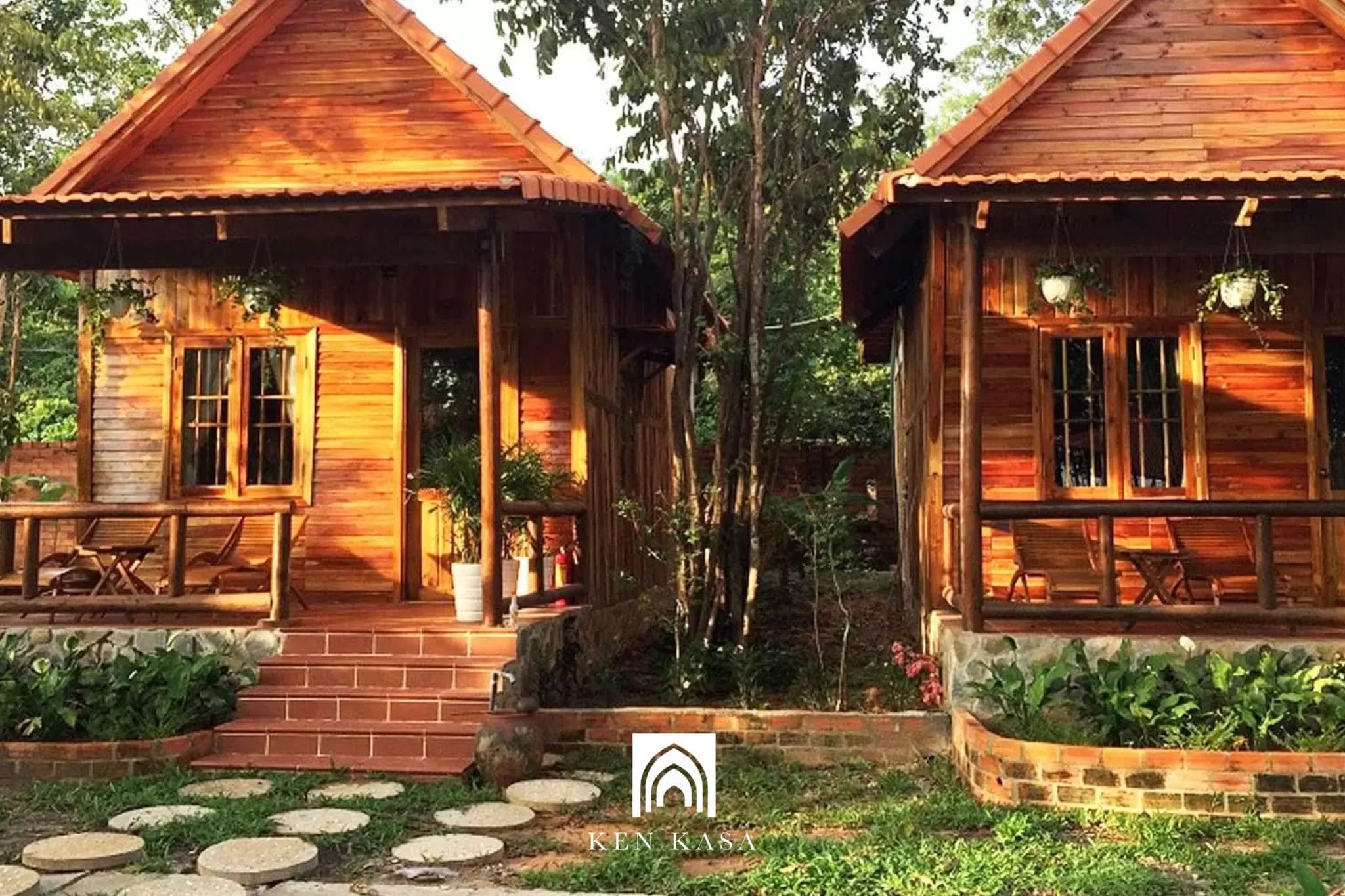Mẫu thiết kế bungalow nh&agrave; gỗ